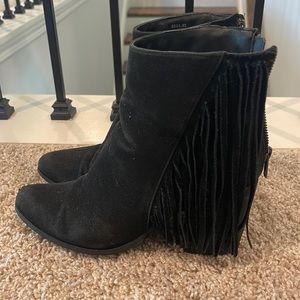 Cathy Jean Fringe Boots